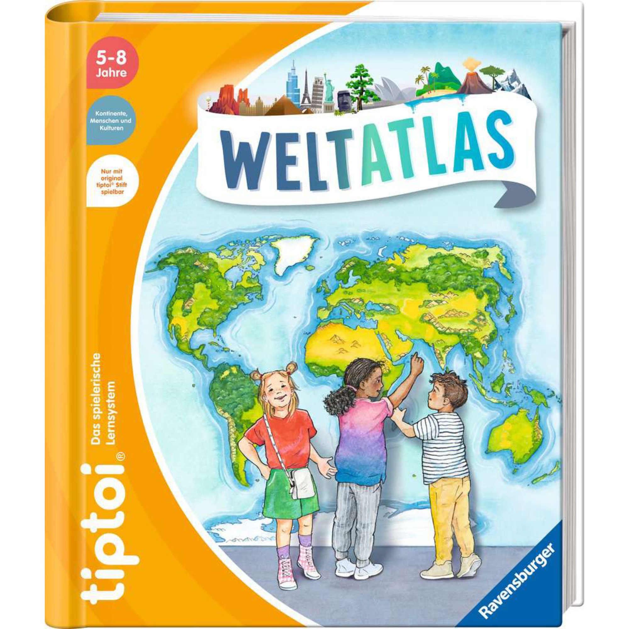 Ravensburger Lernspielzeug Ravensburger tiptoi Weltatlas, Lernbuch günstig online kaufen