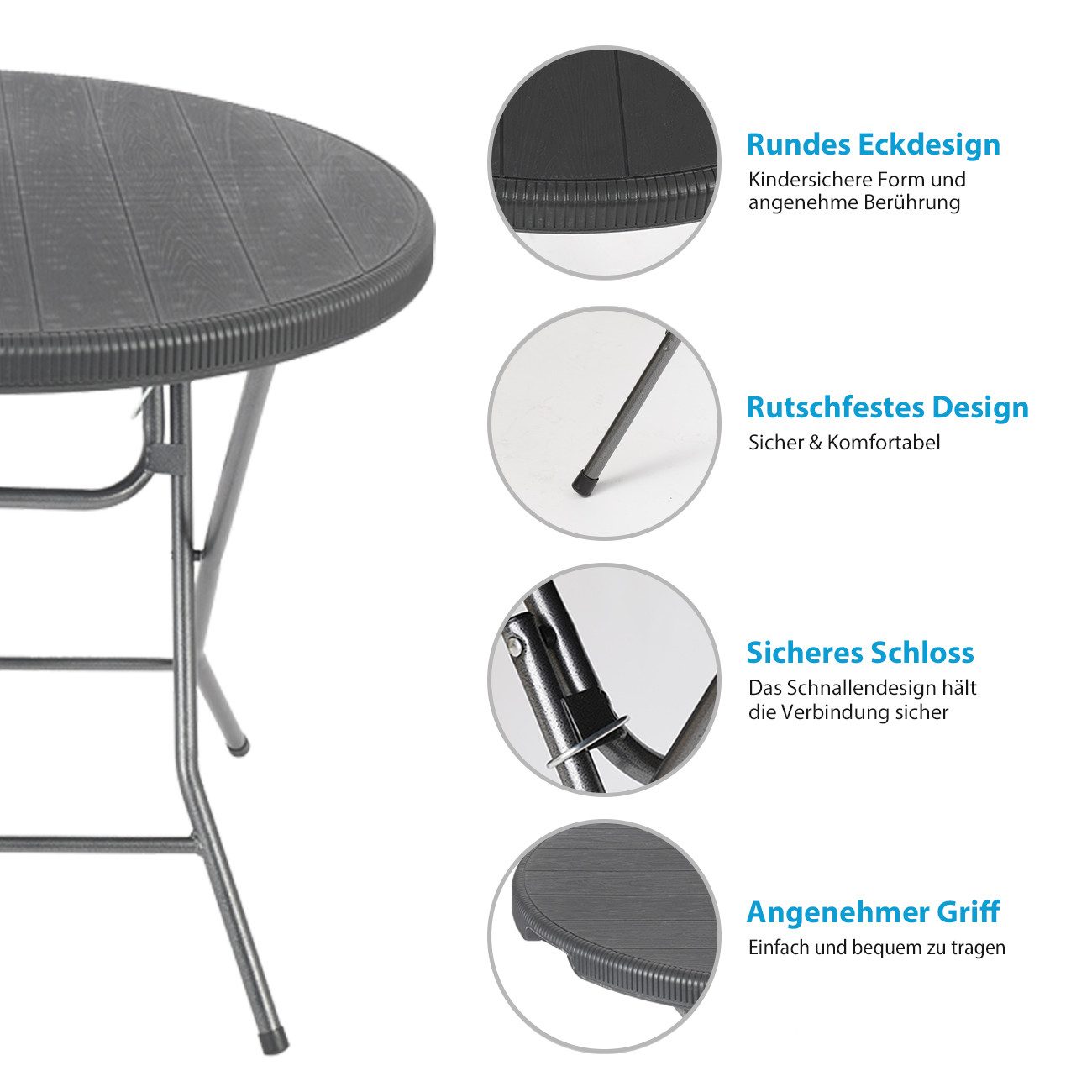 Sekey Klapptisch Klappbarer Tisch Campingtisch Faltbar günstig online kaufen