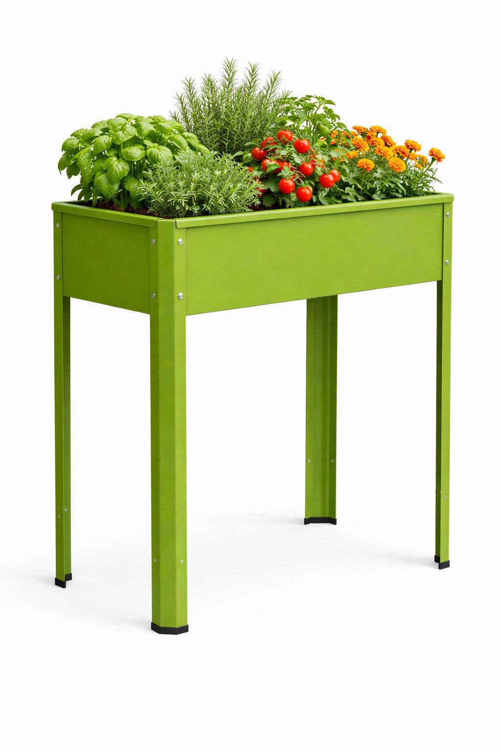 VCM Hochbeet Metall Beet Pflanzkasten Hochbeet 80x35 Balora L (Produkt, Montagematerial, einfache Aufbauanleitung)