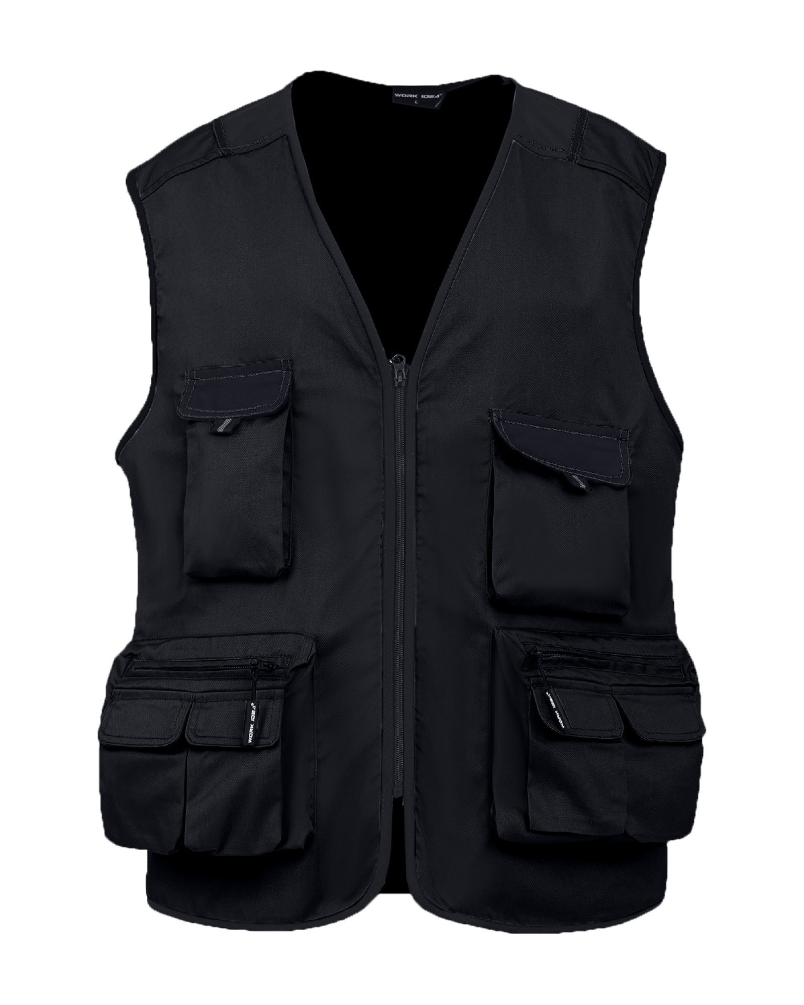 WORK IDEA Arbeitsweste Herren Outdoor Arbeitsweste, Mehrtaschen Angelweste (1-tlg) leichte atmungsaktive Tarnmuster Sommerweste