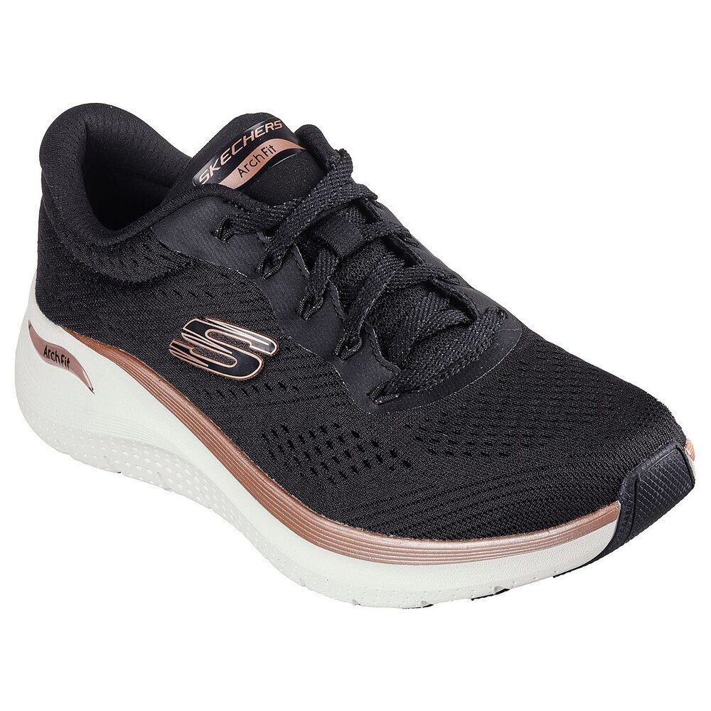 Skechers Skechers - ARCH FIT 2.0 GLOW THE DISTANCE - 150067 BKRG - Schwarz Schnürschuh
