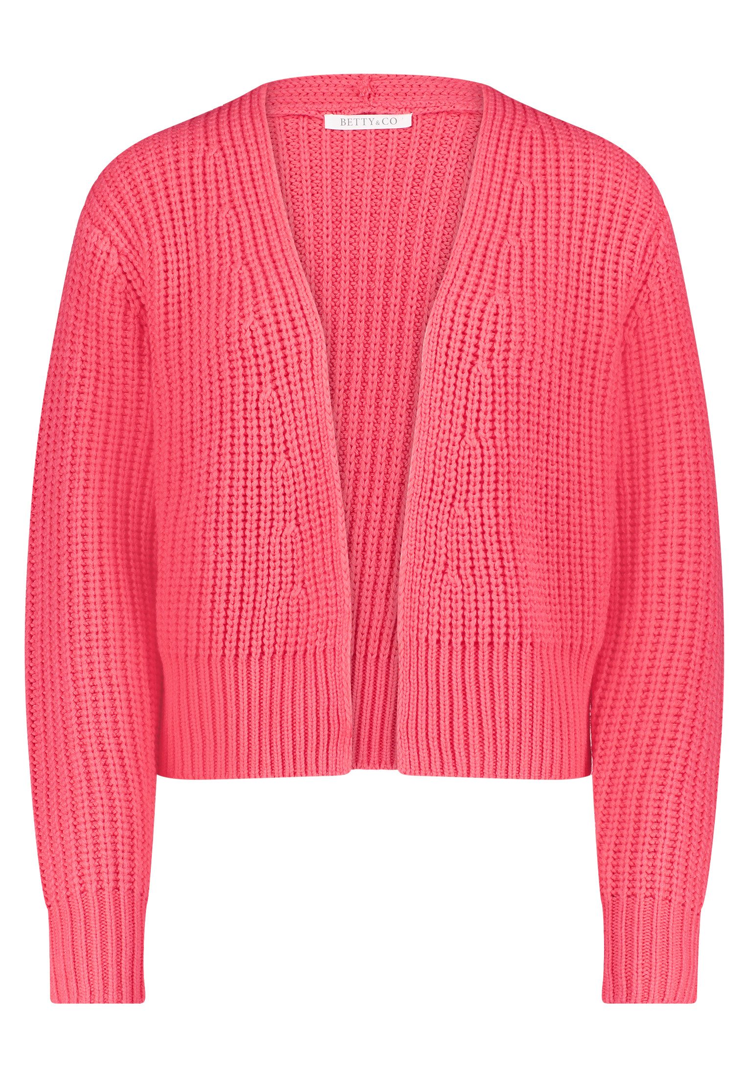 Betty&Co Strickjacke Damen ohne Verschluss (1-tlg) Rippbündchen
