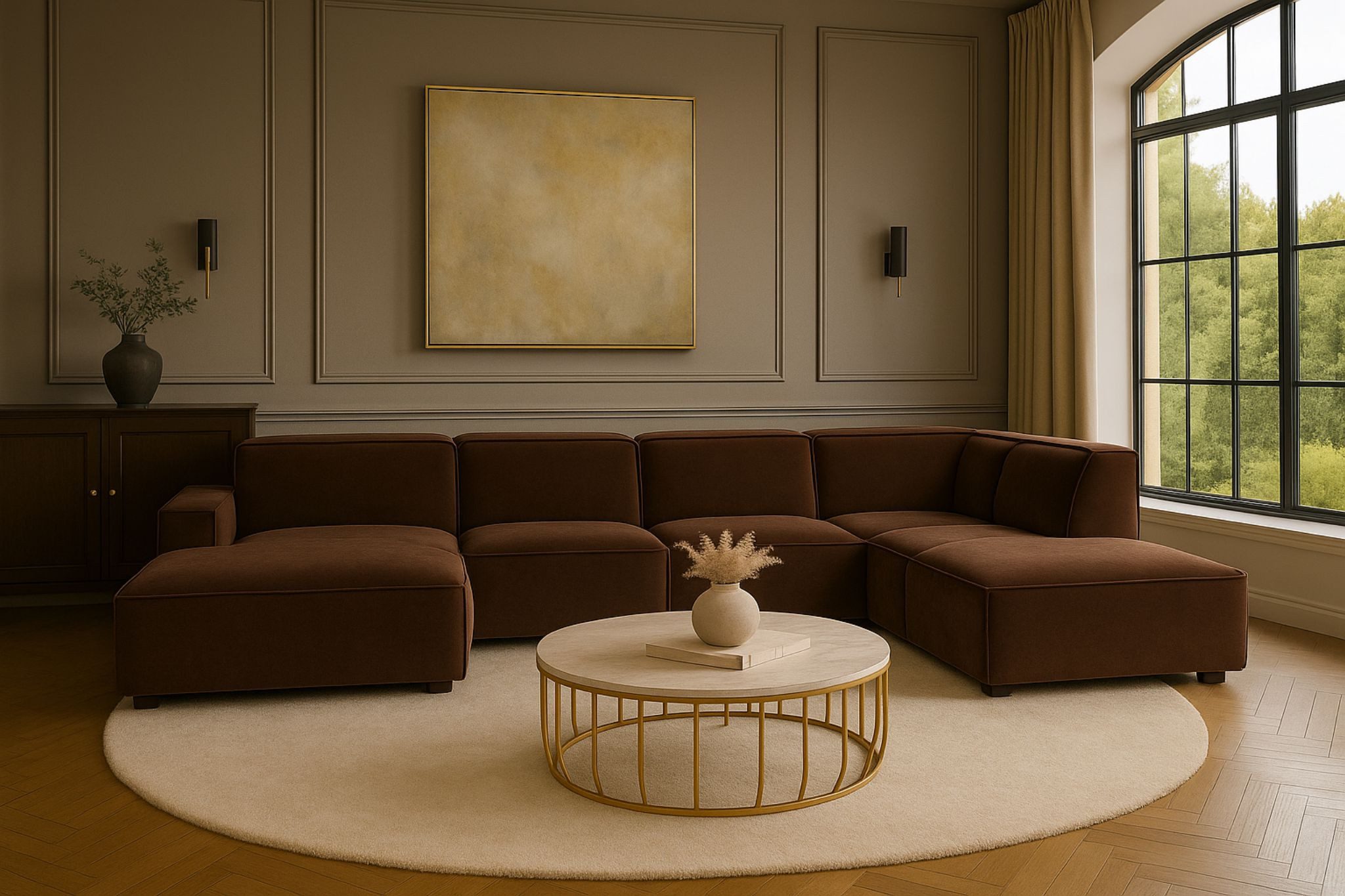 Kaiser Möbel Ecksofa Ecksofa Cursal V – großes modulares Design für Stil und Komfort, Einzelsofa