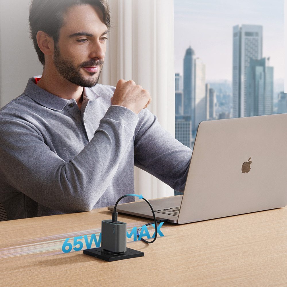 Cuktech Cuktech CUKAD653EU 65W GaN Ladegerät USB-C Smartphone-Ladegerät