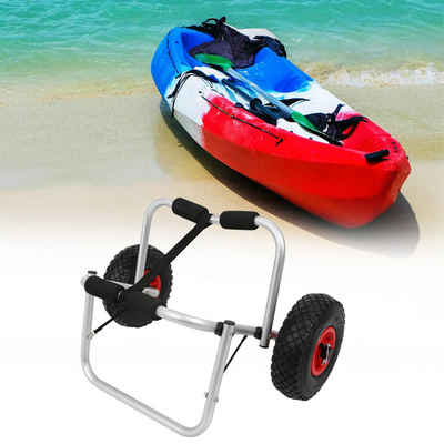 Randaco Einerkajak Kajakwagen Kanuwagen Bootswagen Transportwagen Trolley 75kg, SUP Bootstrailer für Kanu Surfboard Faltboot Surfwagen Bootstrailer