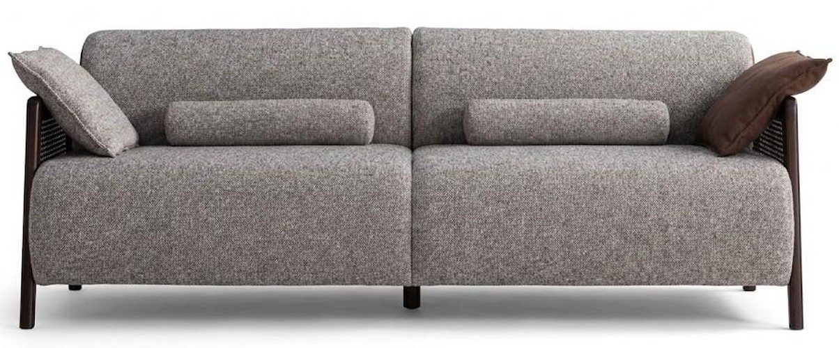JVmoebel 3-Sitzer Sofa Grau Stil Modern bequem komfortabel praktisch Wohnzimmer, 1 Teile
