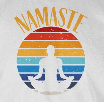 Shirtracer T-Shirt Namaste bunt Yoga und Wellness Geschenk