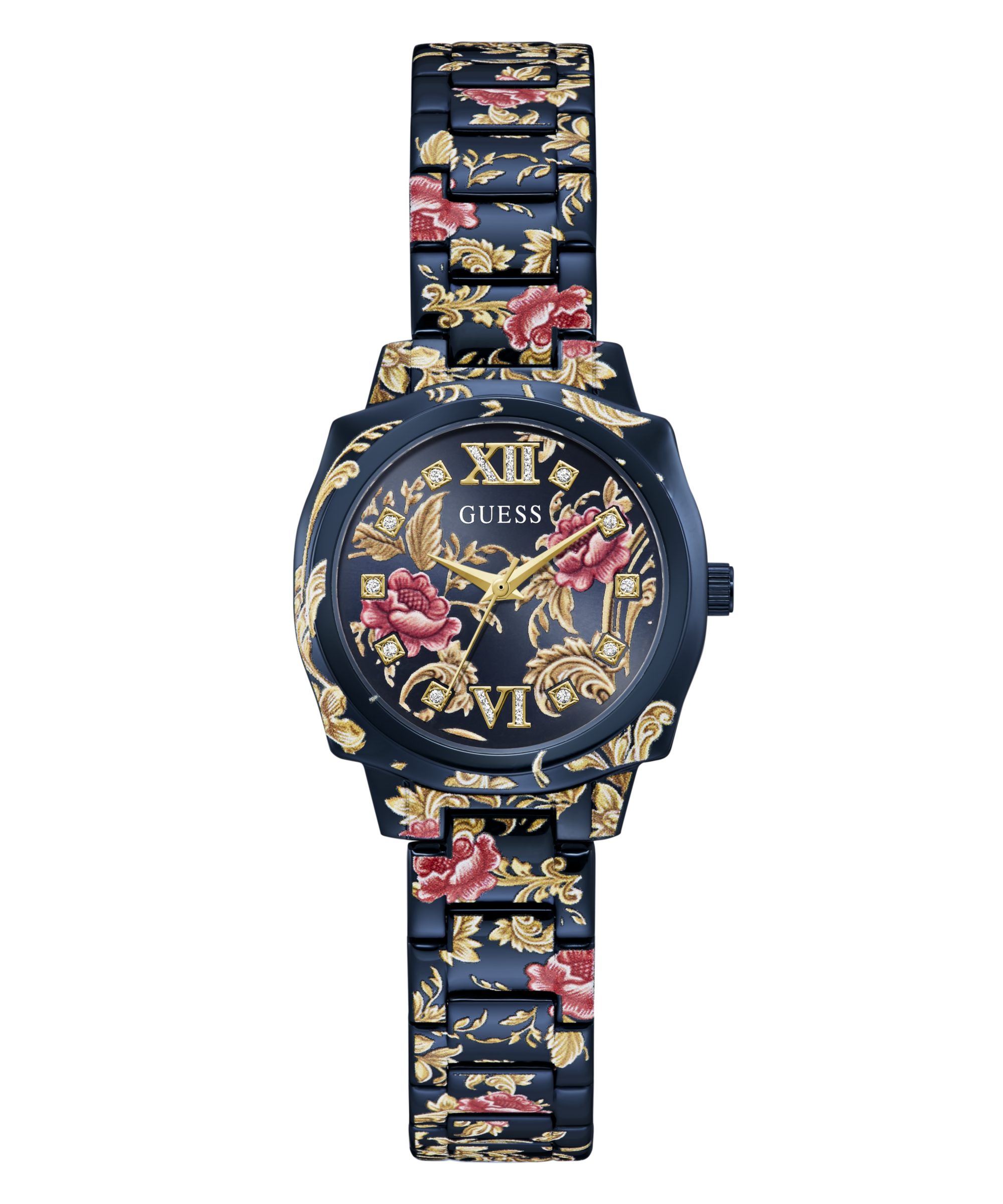 Guess Quarzuhr OLIVIA GW1114L7, Armbanduhr, Damenuhr, Edelstahlarmband, analog