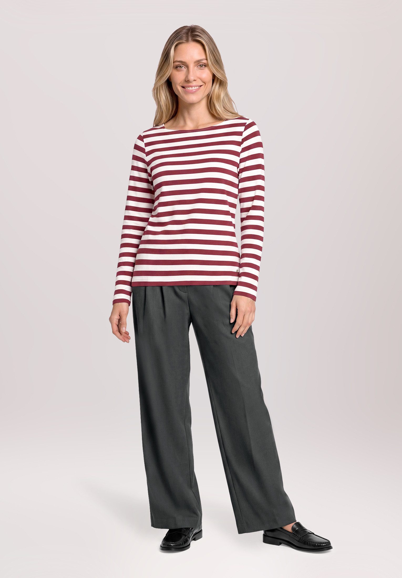 Betty&Co Kurzarmshirt Damen mit U-Boot-Ausschnitt (1-tlg)