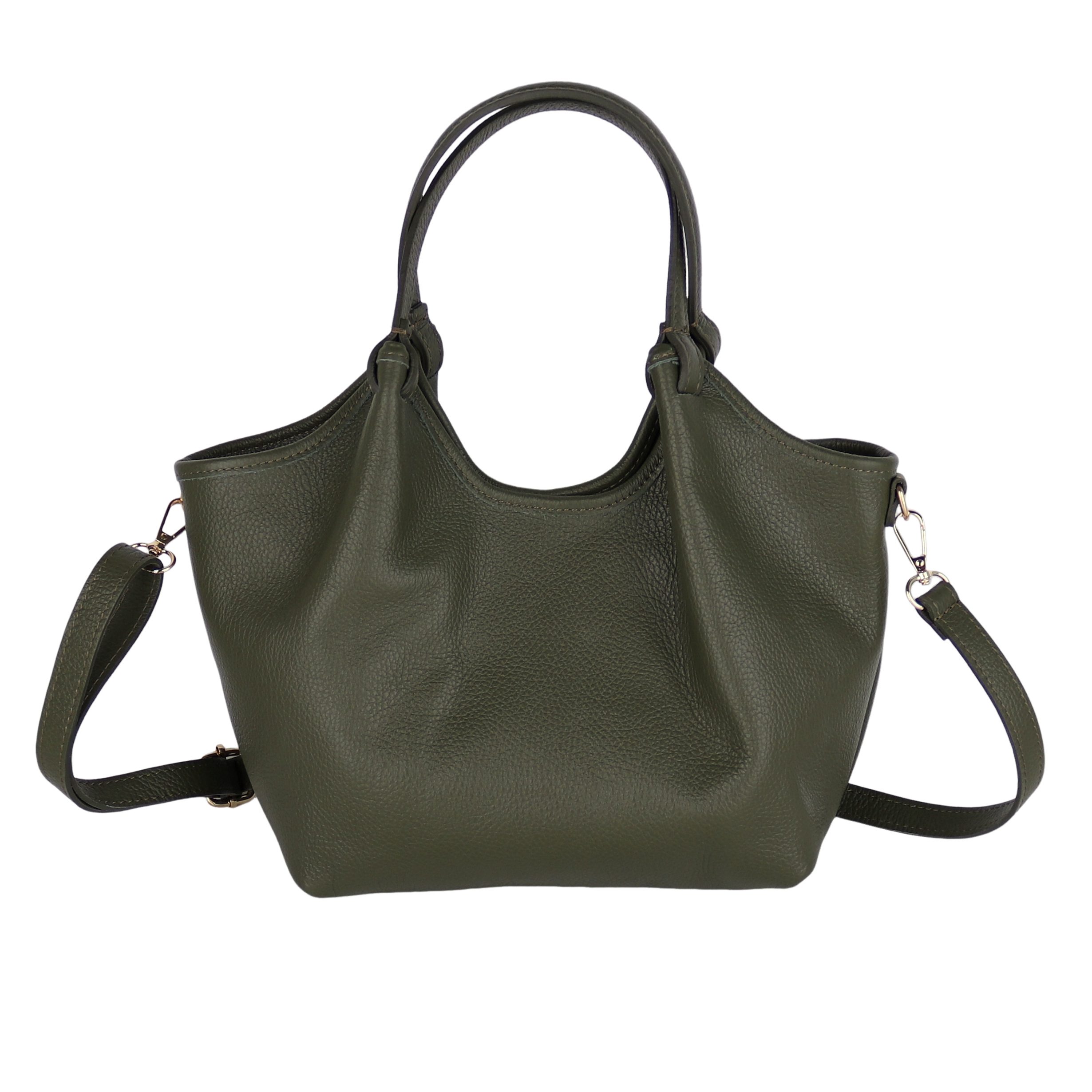 Umhängetasche Damen Crossbody Bag, Echtleder Made In Italy