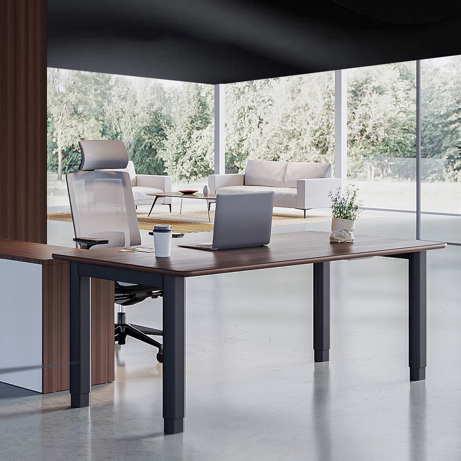 MAIDESITE Schreibtisch Elektrisches Schreibtischgestell, 4-Bein-Design, 2 Motoren, 240 kg (1-St), hohe Stabilität, breite Verstellbarkeit, smart Steuerung