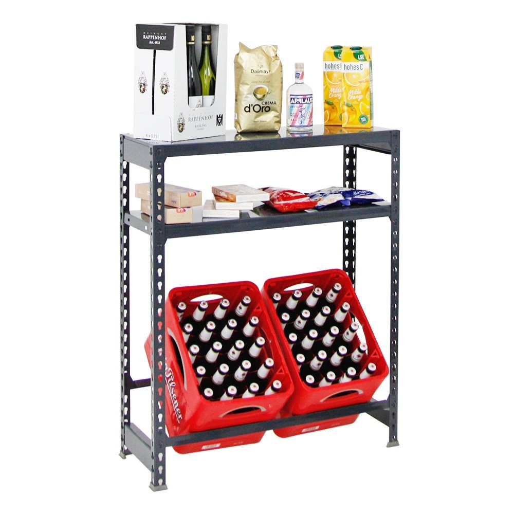 PROREGAL® Standregal Getränkekistenregal Camel mit Ablagefläche, günstig online kaufen