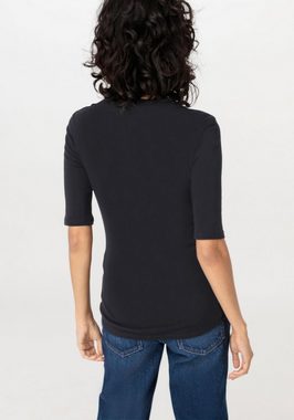 Hessnatur T-Shirt Softrib Kurzarm Slim aus Bio-Baumwolle und TENCEL™ (1-tlg)