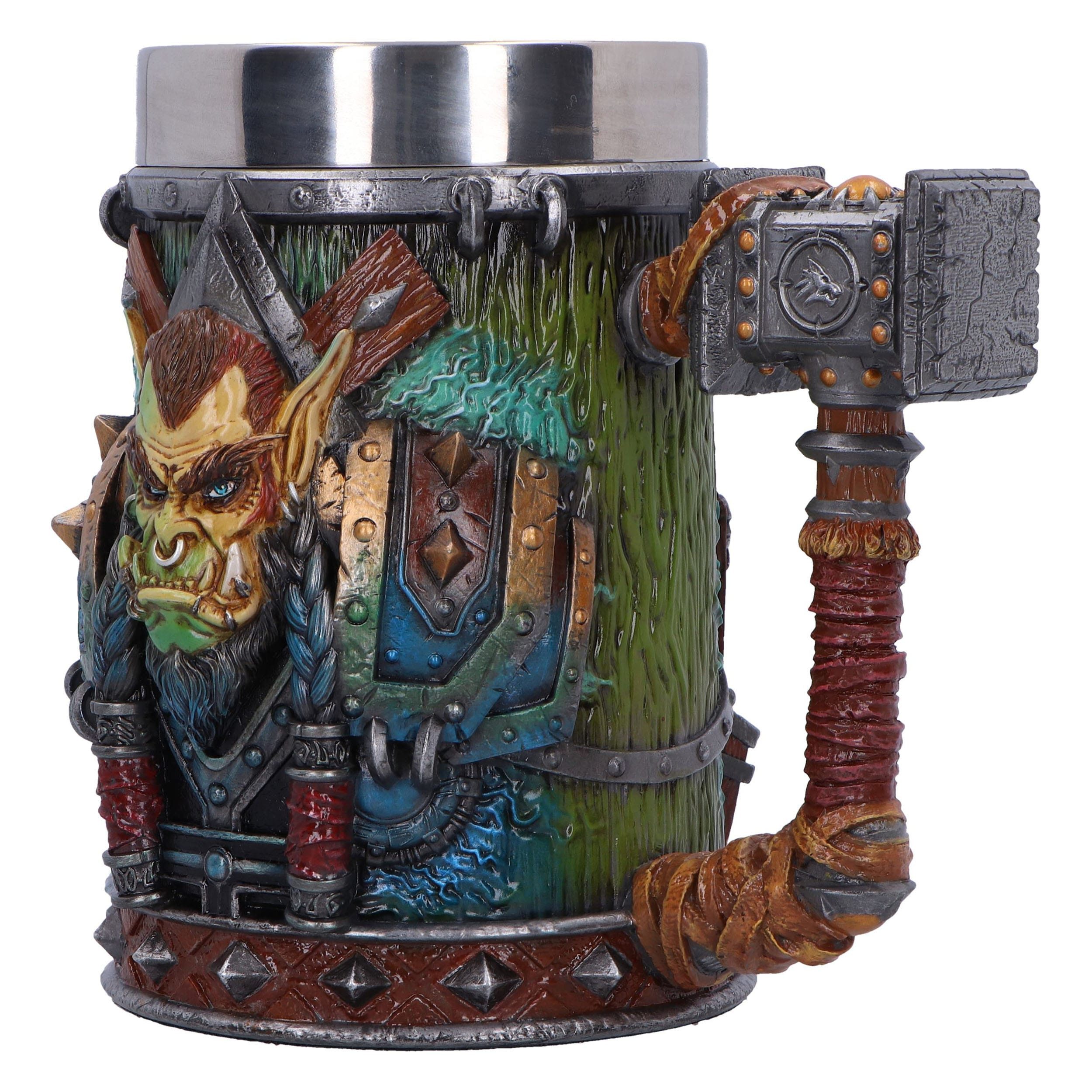 Nemesis Now Bierkrug World of Warcraft Krug Thrall 17 cm, 1-tlg., Offiziell lizenzierter, handbemalter Krug