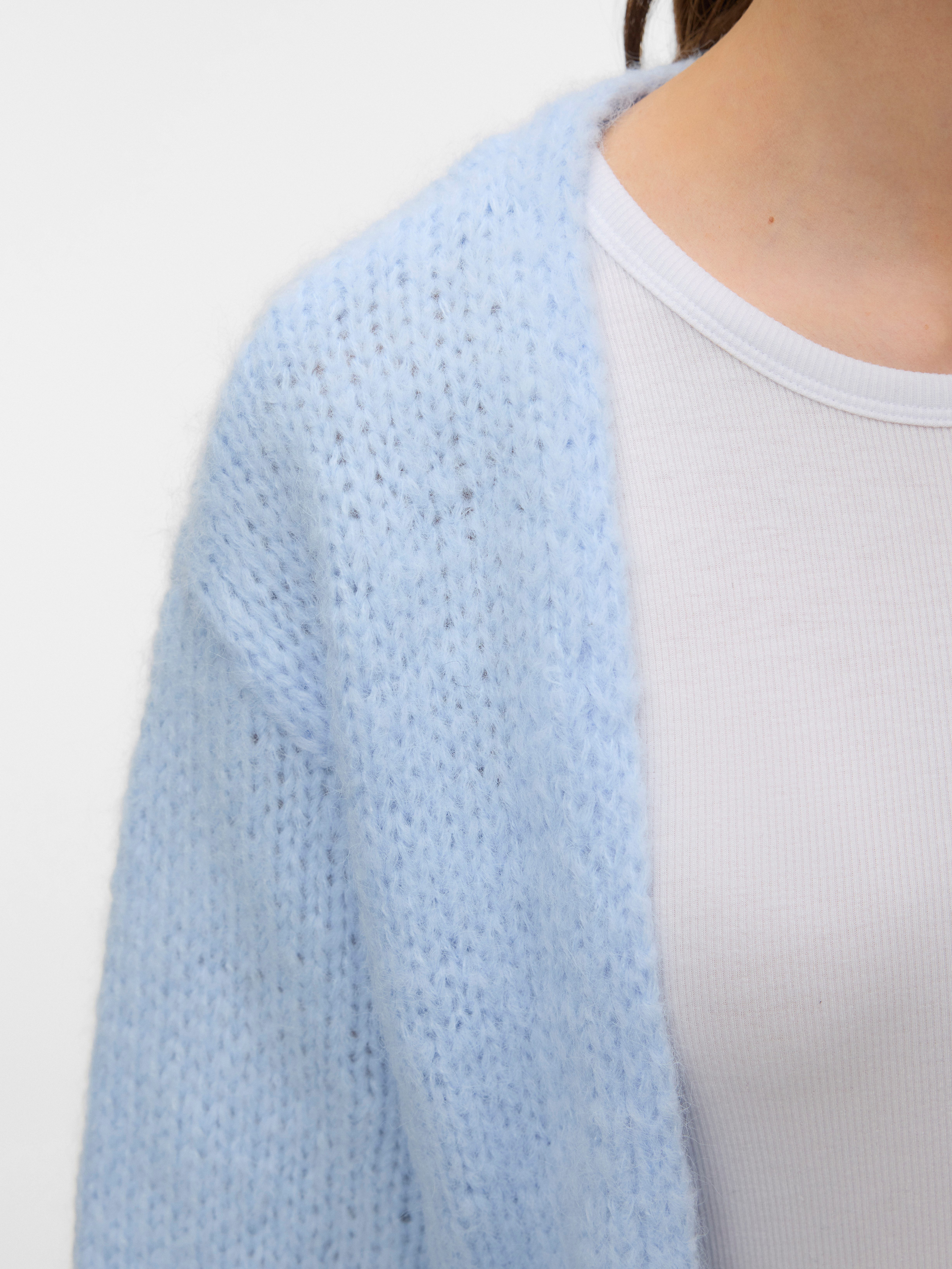 Vero Moda Strickjacke VMMAYBE 2/4 OPEN CARDIGAN NOOS Kunstfaser