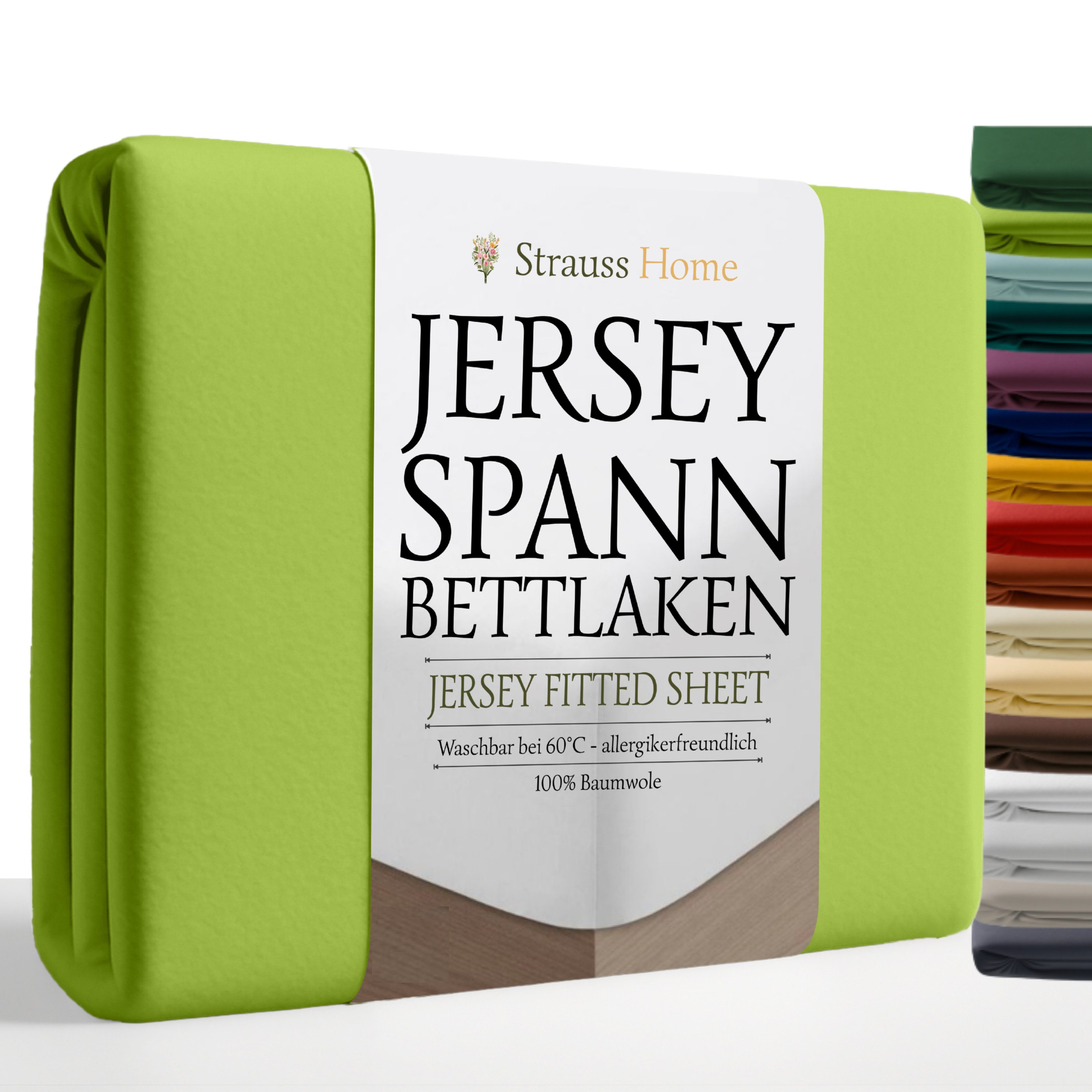 Strauss Home Spannbettlaken Premium, Gummizug: Rundumgummi, 150gr/m2 Premiu günstig online kaufen