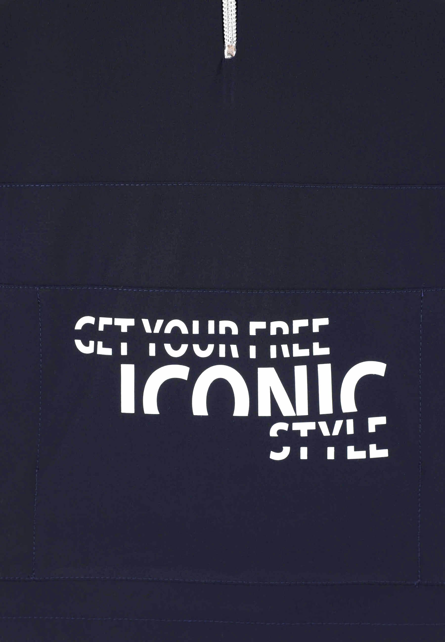 Doris Streich Tunika mit chromfarbenen Reißverschluss