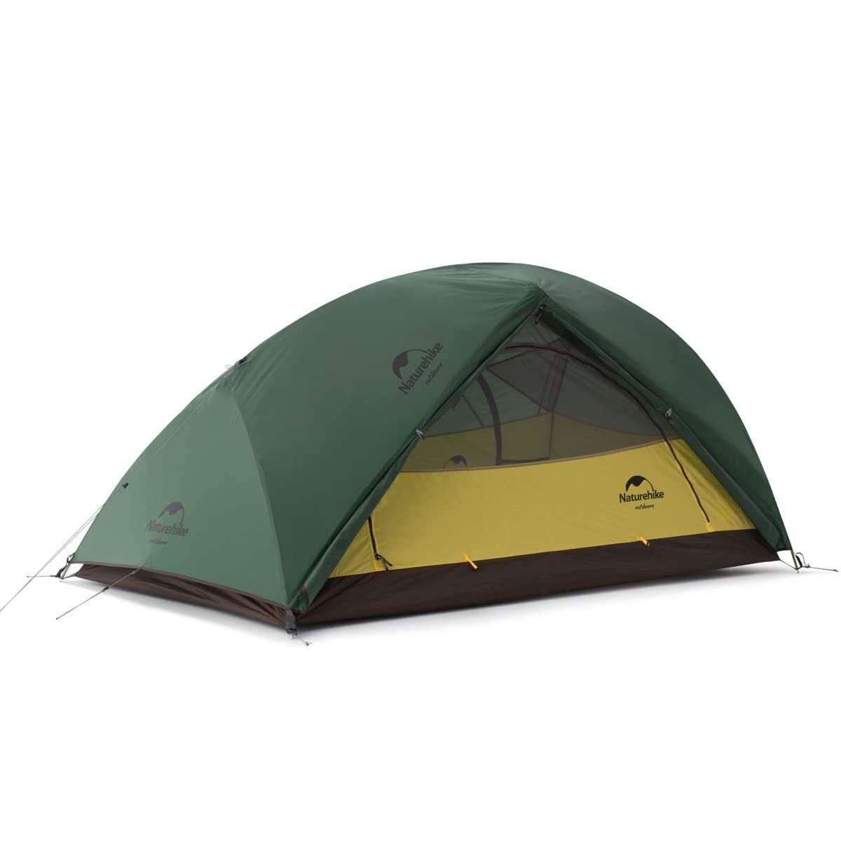 Naturehike Kuppelzelt Wasserdicht Ultraleichtes Zelt für Camping Rucksackreisen und Klettern, Personen: 2, 210 x 85 x 95 cm Waldgrün