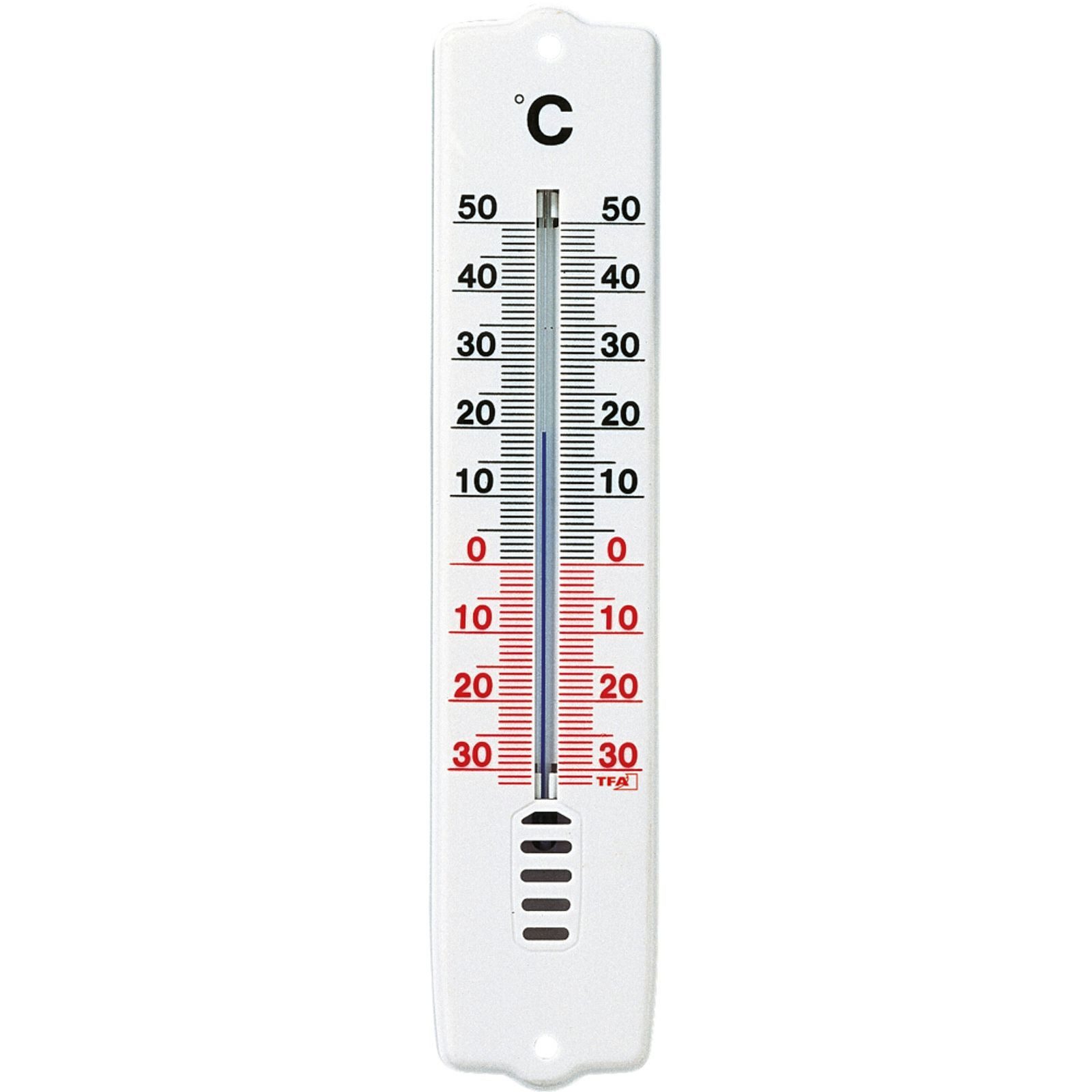 TFA Dostmann Gartenthermometer Thermometer Innen & Außen weiß – präzise, wetterfest, Made in Germany