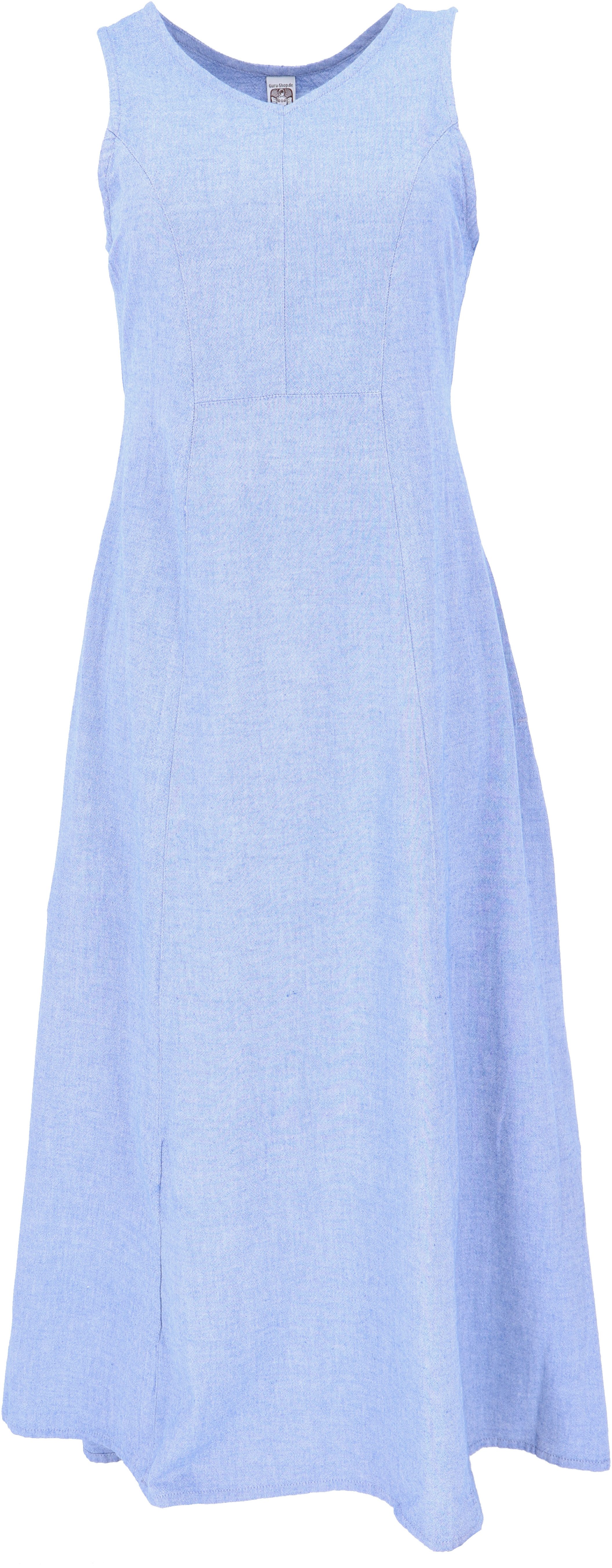Guru-Shop Midikleid Langes Kleid, Baumwoll-Sommerkleid - günstig online kaufen