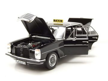 Norev Modellauto Mercedes 200 /8 Strichachter W115 Taxi 1968 schwarz Modellauto 1:18, Maßstab 1:18