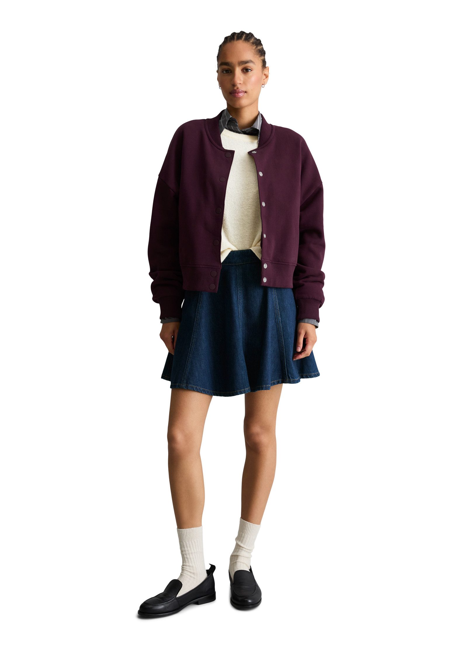 Marc O'Polo DENIM Sweatjacke aus softer Bio-Baumwolle – Bild 5 von 5