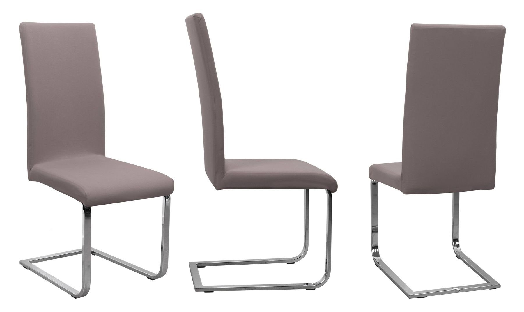 Beautex Stuhlhusse 2er Set Jersey Stuhlhusse, elastische Uni Stretch-Husse aus Baumwolle