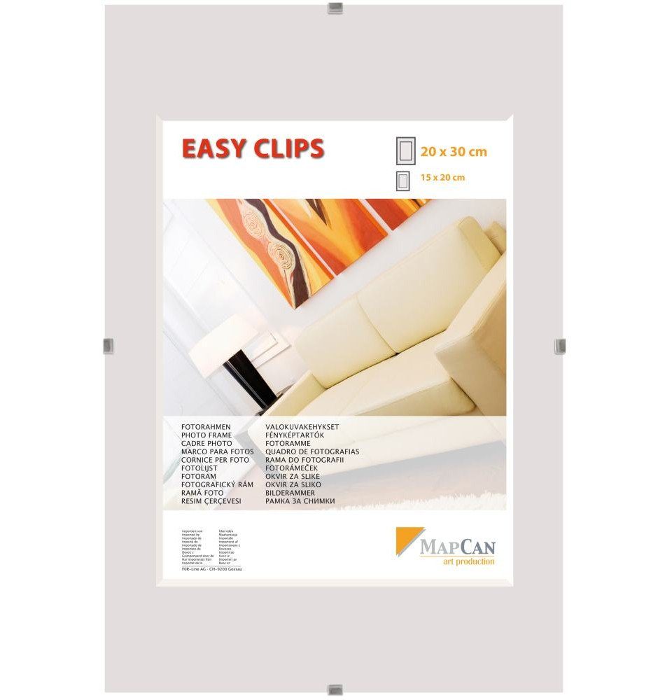 The Wall - the art of framing AG Bilderrahmen Cliprahmen Easyclips Normalglas 20 x 30 cm