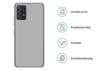 MuchoWow Handyhülle Grau - Unifarbener Druck, Handyhülle Telefonhülle Samsung Galaxy A33
