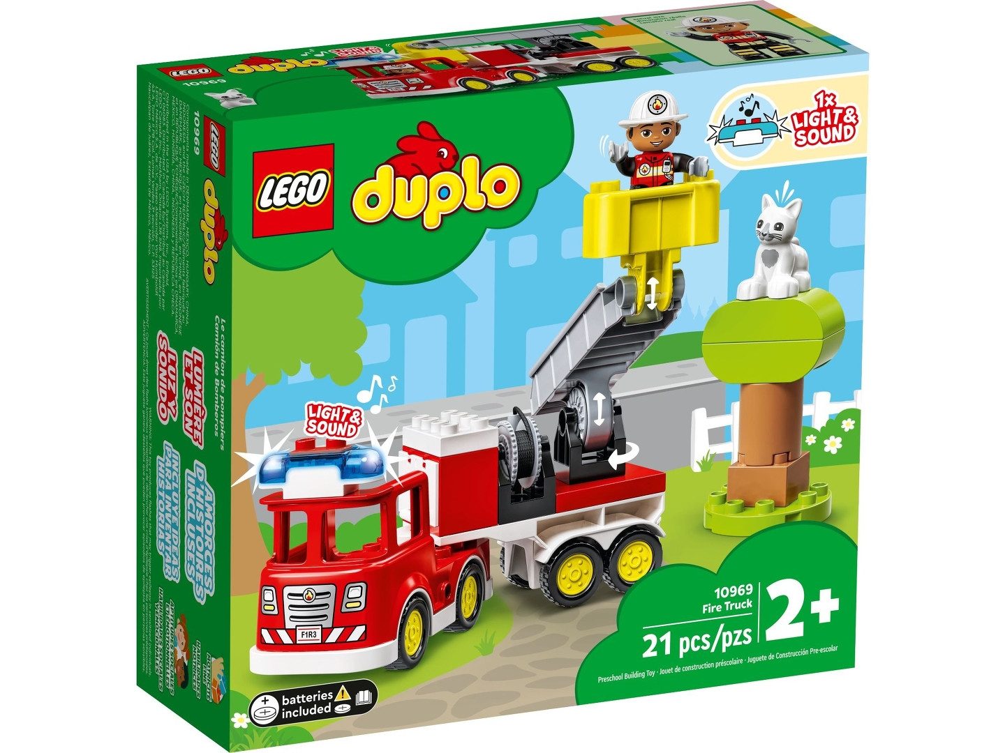 LEGO® LEGO® DUPLO® 10969 Feuerwehrauto Konstruktionsspielsteine, (21 St) günstig online kaufen