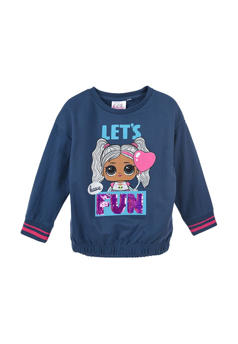 L.O.L. SURPRISE! Sweatshirt Kinder Mädchen Wende-Pailletten Pullover Sweatshirt