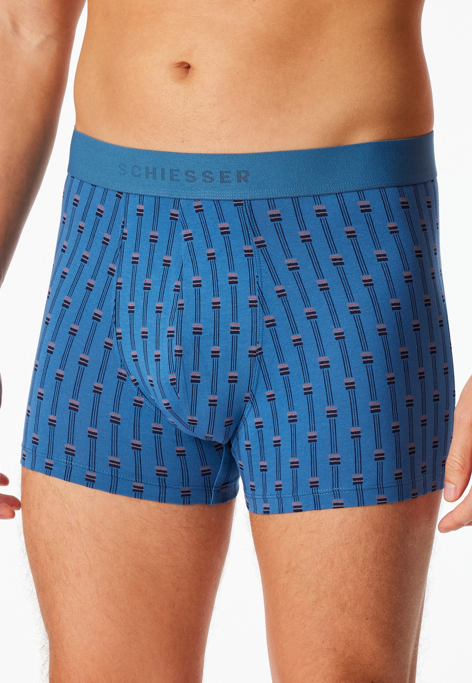 Schiesser Boxer 95/5 Multipacks (3er Pack) ohne Eingriff, softer Logo-Webgu günstig online kaufen