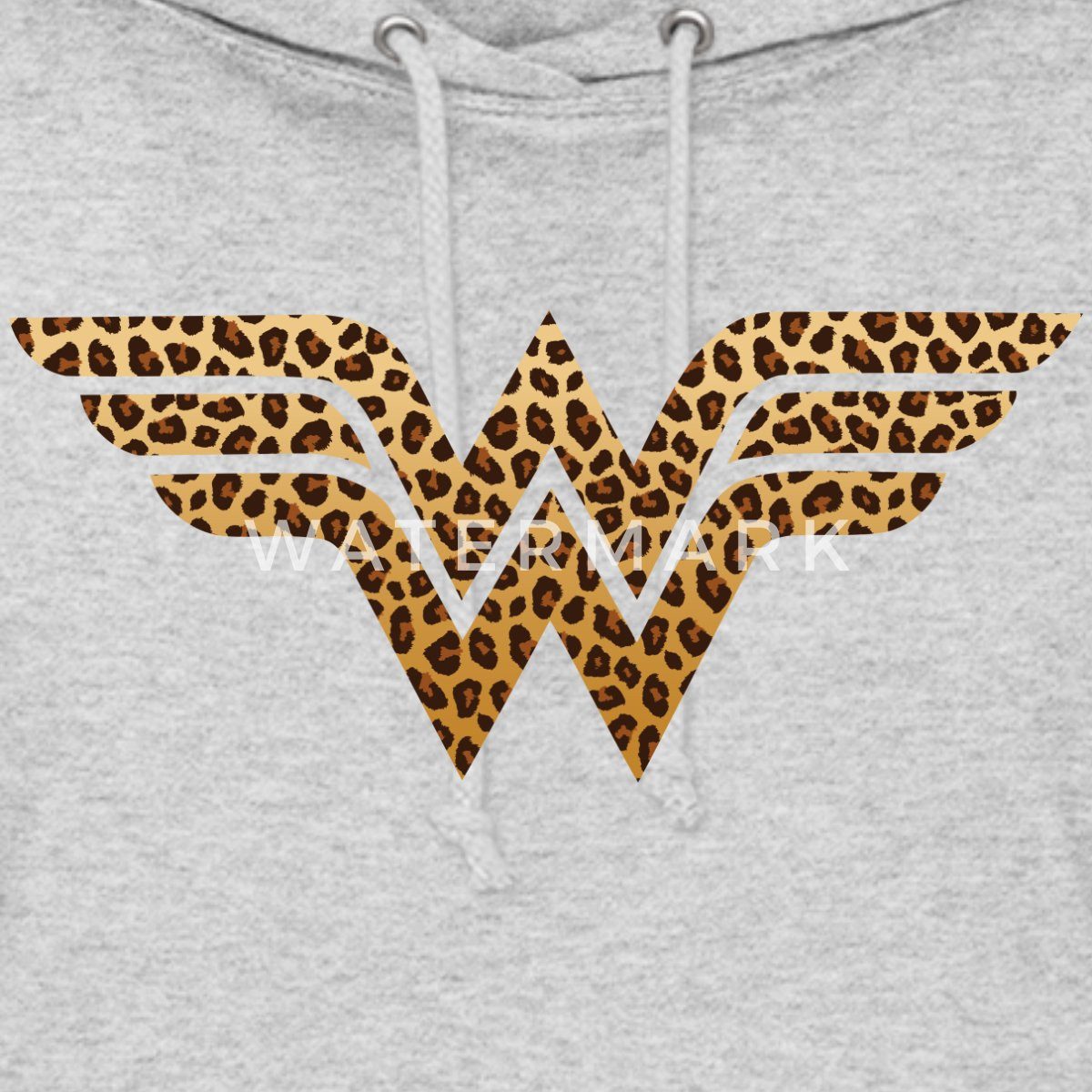 Spreadshirt Hoodie Wonder Woman Leoprint Logo günstig online kaufen