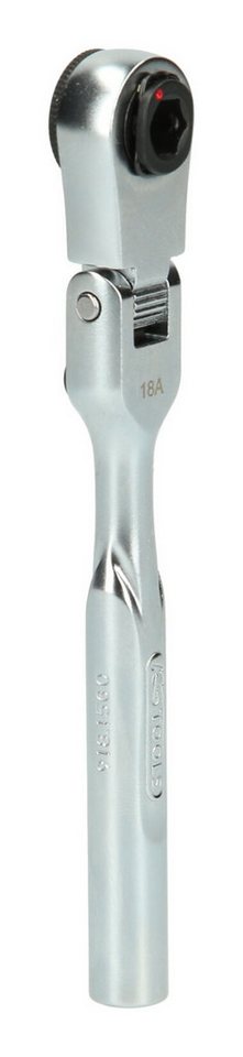 Thumbnail - KS Tools Ratschenringschlüssel, 1/4" Bit-Gelenk-Umschalt-Knarre, Länge 119 mm