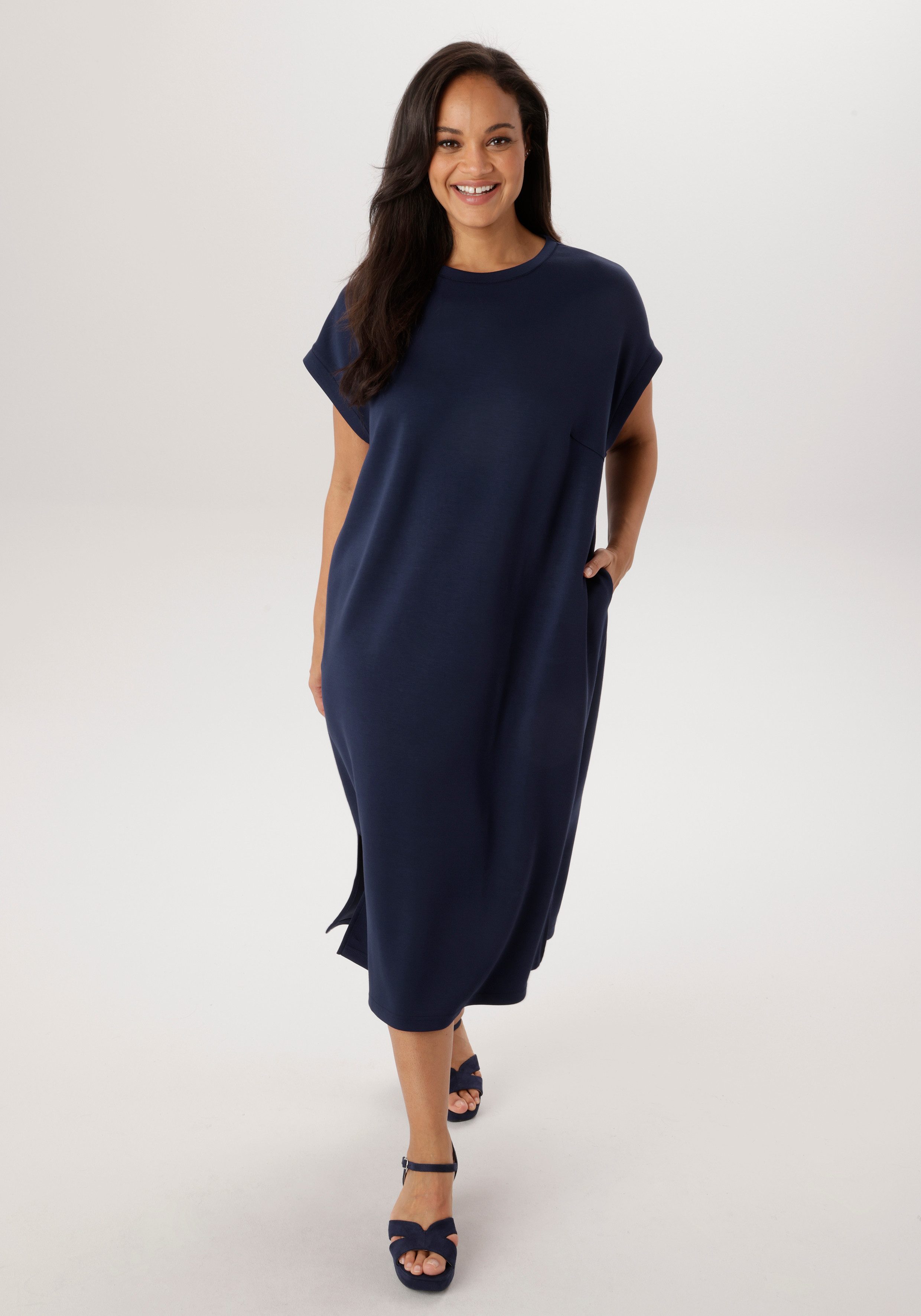 Aniston PLUS Jerseykleid mit Eingrifftaschen