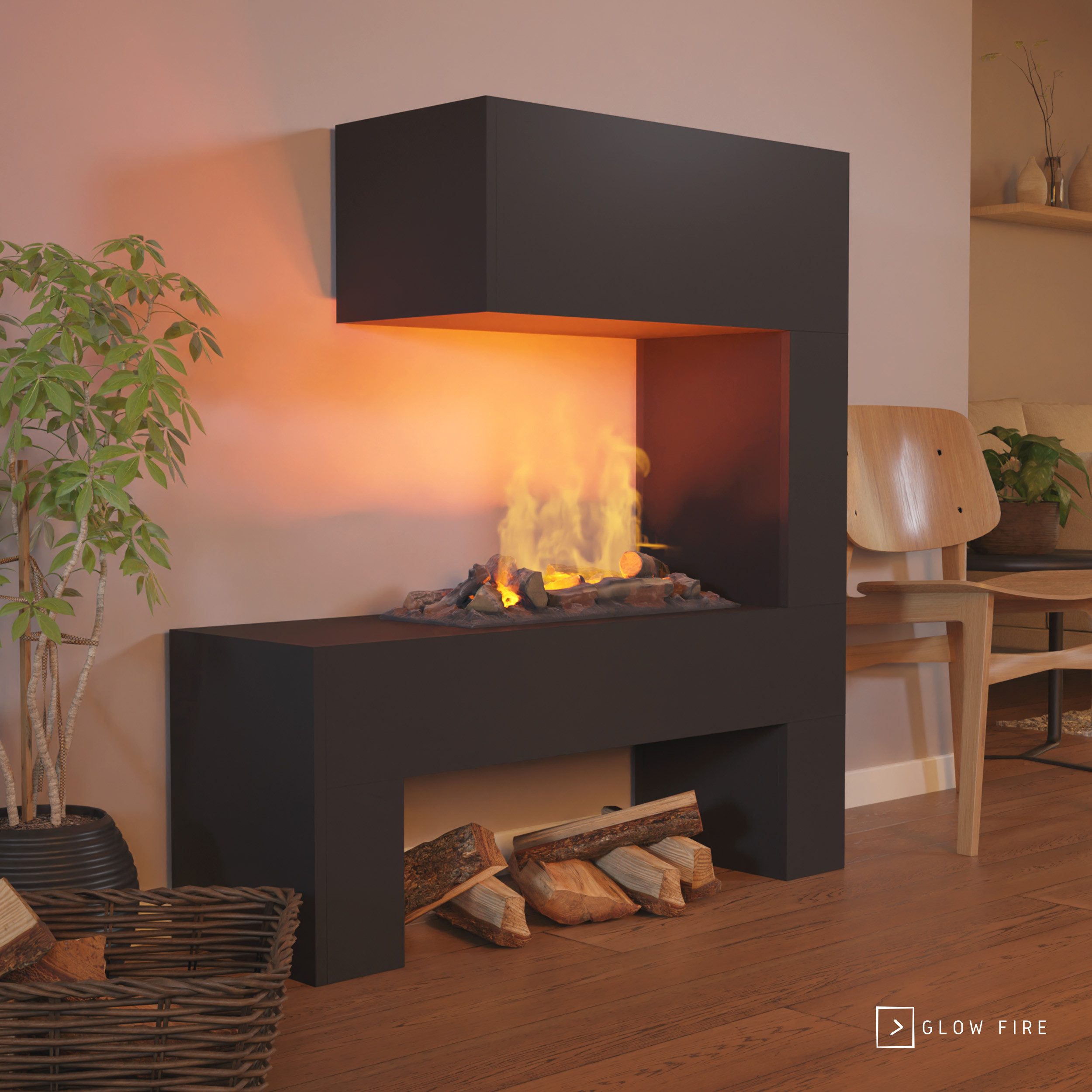 GLOW FIRE Elektrokamin Mozart Wasserdampf Kamin, günstig online kaufen