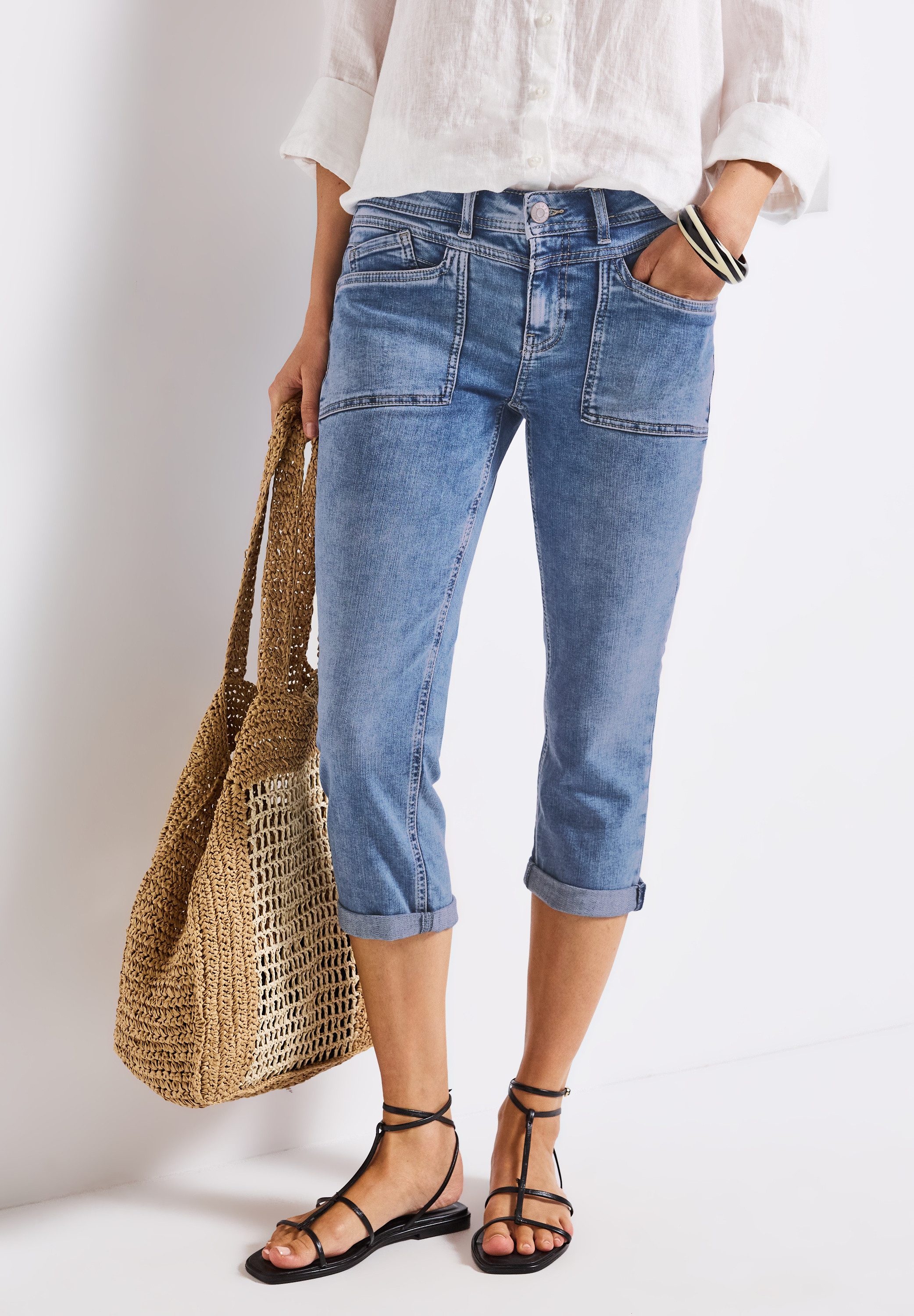 STREET ONE Caprijeans Style JANE mit günstig online kaufen