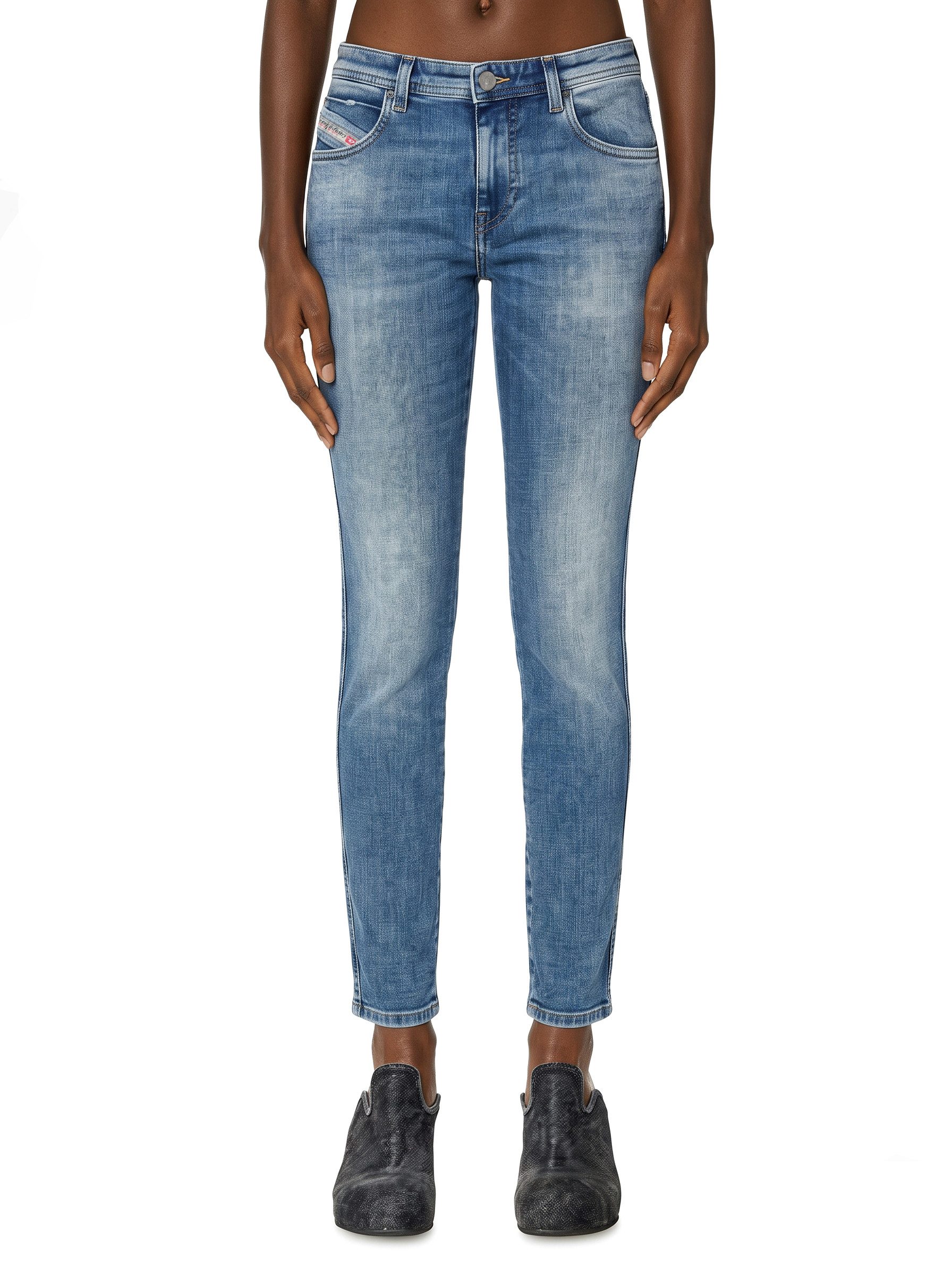 Diesel Skinny-fit-Jeans verkürzte Beinpartie, gerader Beinabschluss - 2015 BABHILA