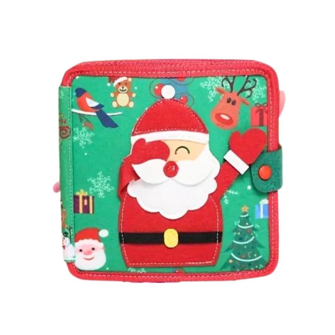 suebidou Stoffbuch Montessori Aktivitätenbuch aus Filz - Busy Board Buch Giraffe / Löwe, nachhaltig, kreativ