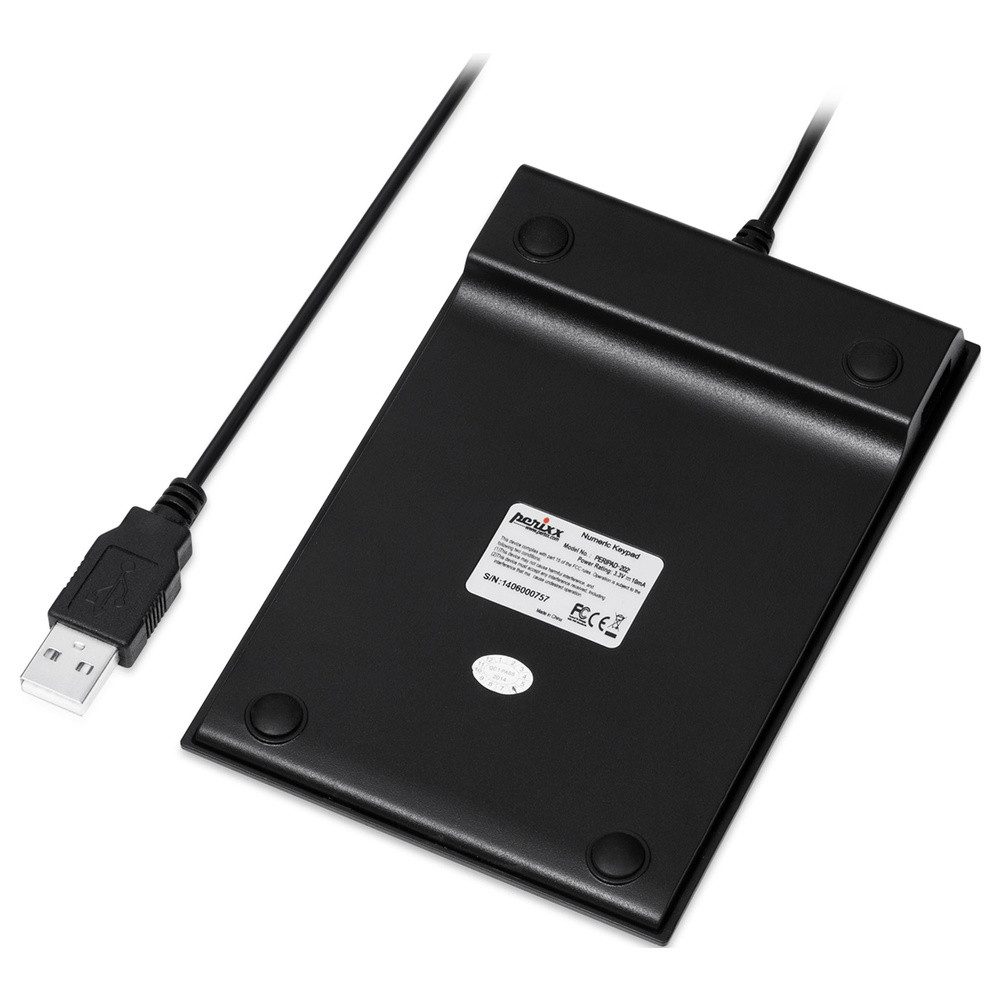 Perixx Perixx PERIPAD-202 U B Kabelgebunden Nummernblock Schwarz PC-Tastatur