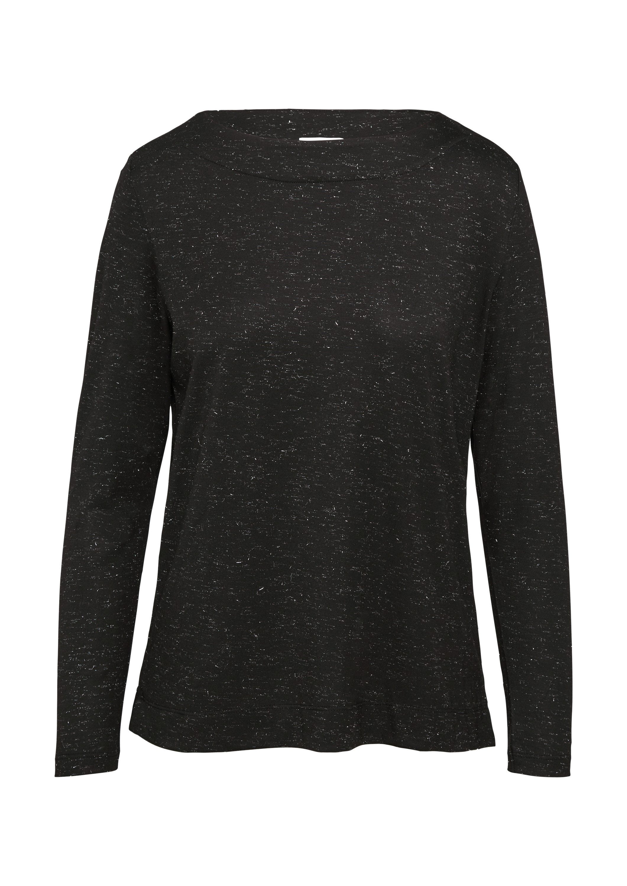 s.Oliver Langarmshirt T-Shirt Langarm-Shirt mit Metallic-Effekt günstig online kaufen