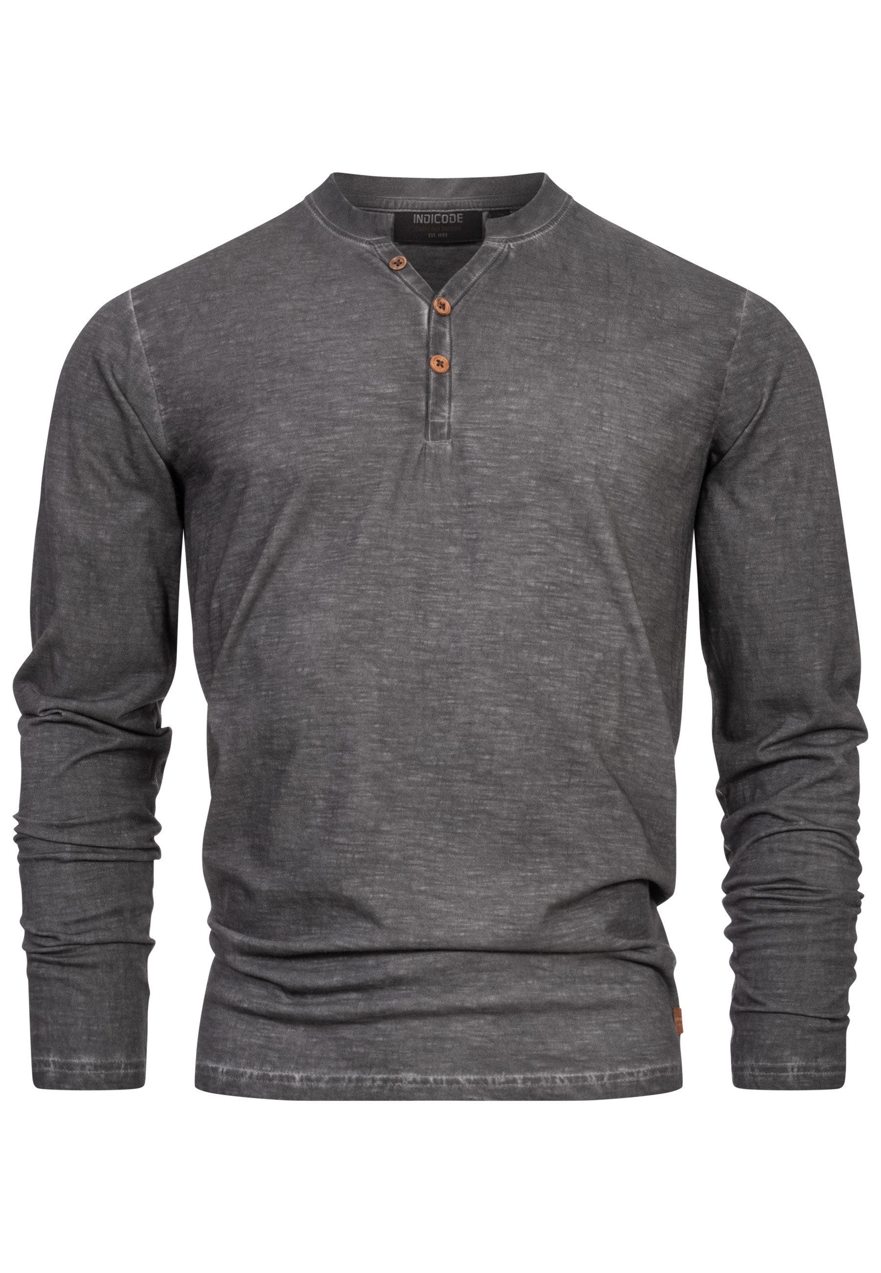 Indicode Langarmshirt Herren INKilsone Shirt Langarm Herrenshirt lässiges L günstig online kaufen