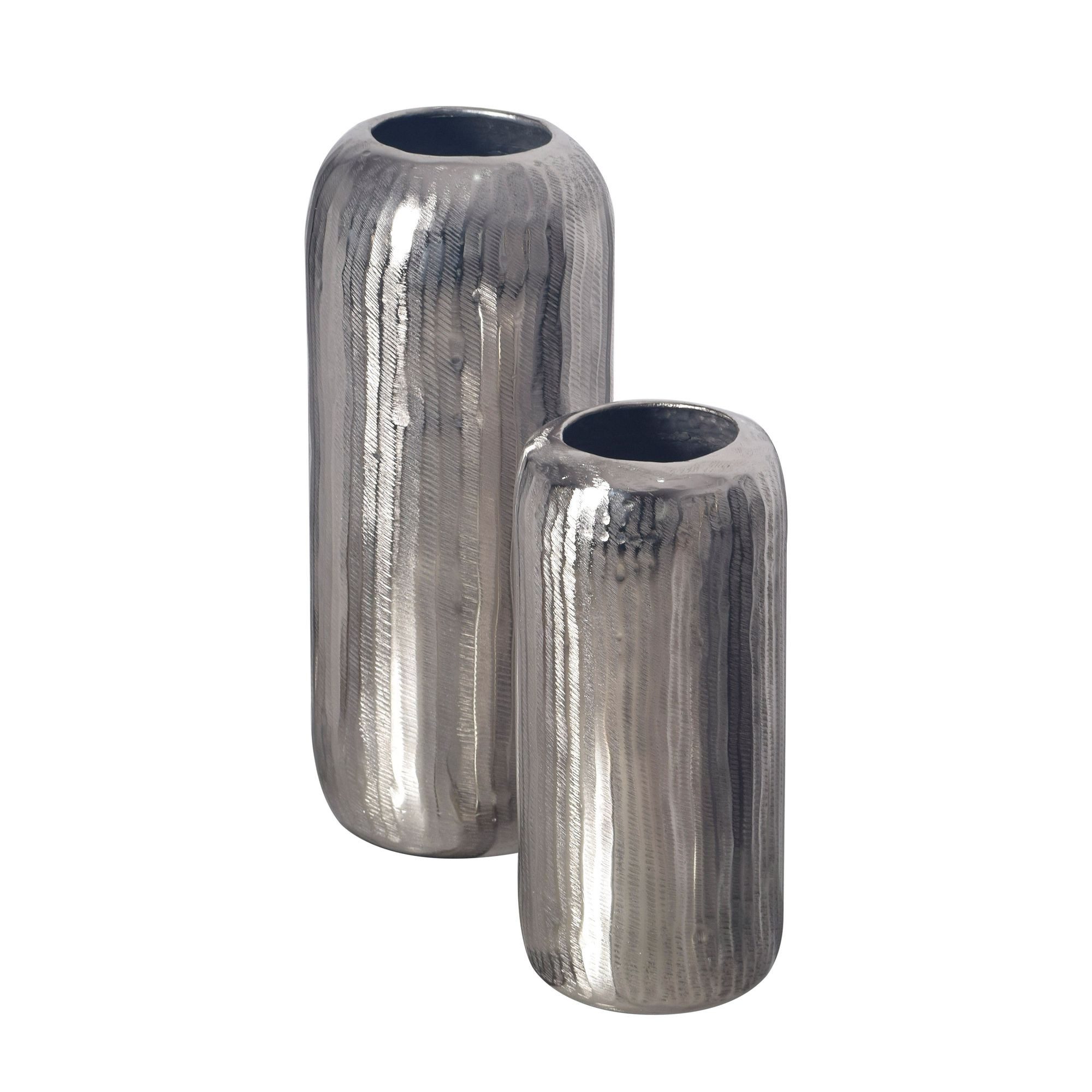FINEBUY Tischvase FB65087 (2er Set Aluminium günstig online kaufen