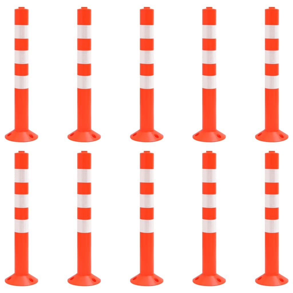 Verkehrsschild Absperrpfosten 10 Stk. 75 cm PE