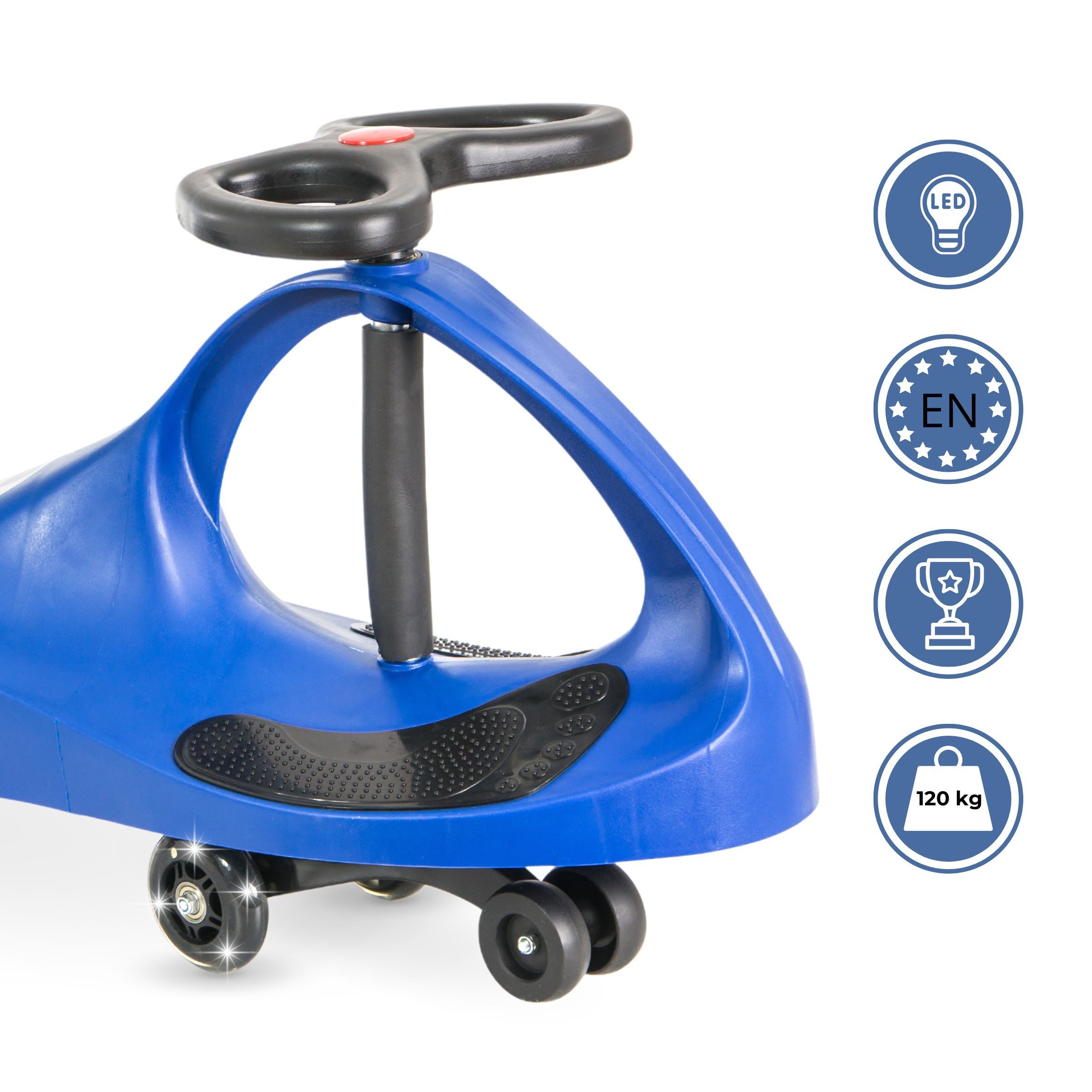 TWISTCAR Tretfahrzeug Spaßfahrzeug mit ergonomischem Sitz - TwistCar - blau – Bild 3 von 5