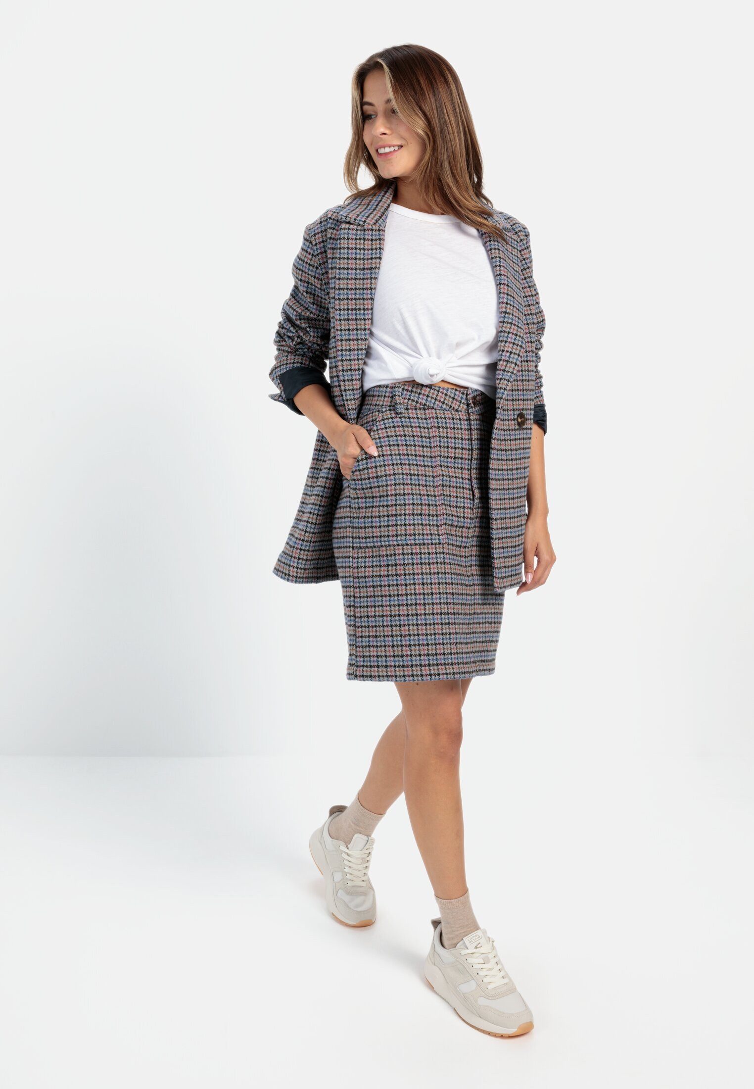 camel active Karorock mit kariertem Muster (1-tlg)