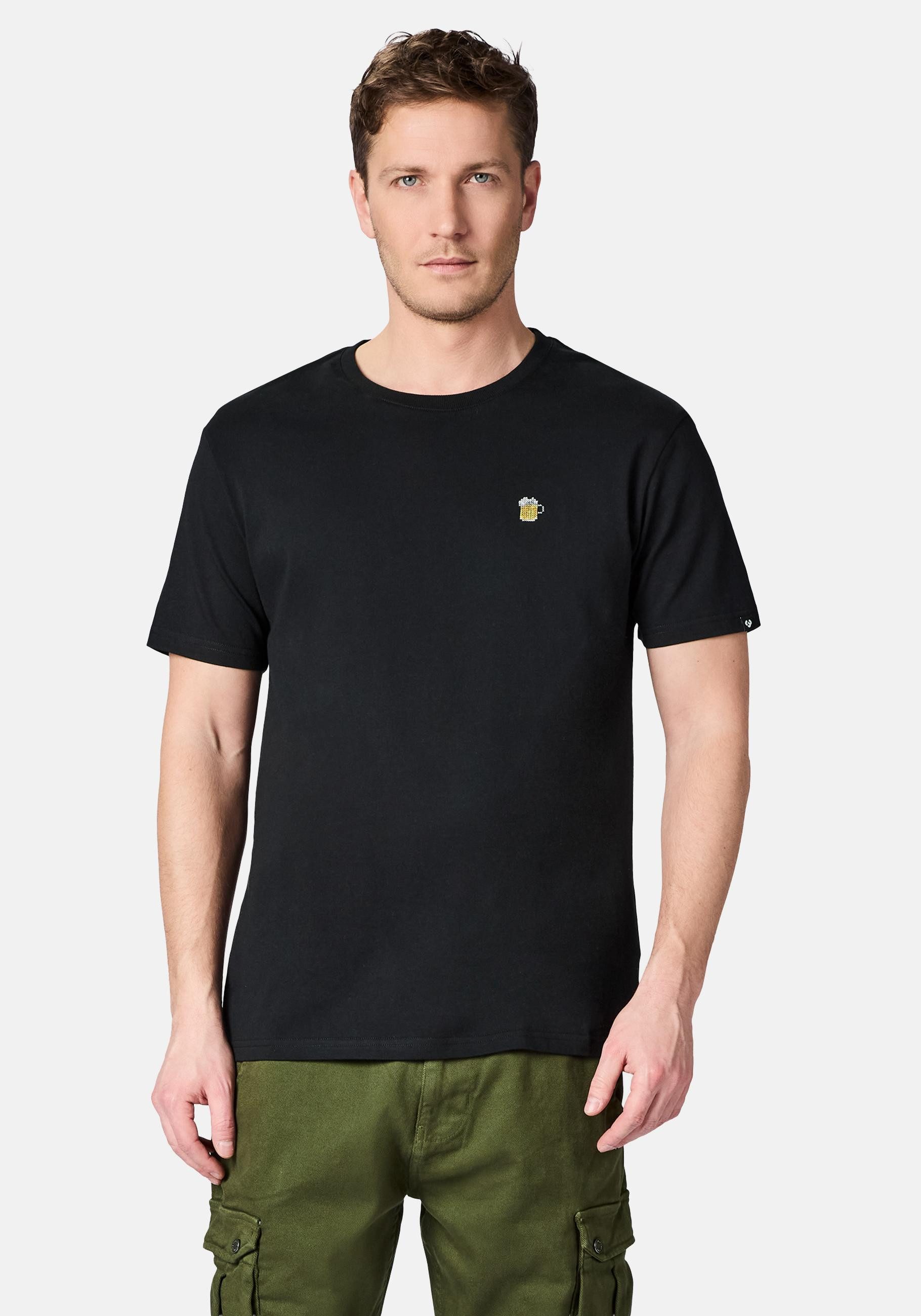 Ragwear T-Shirt Samms J Gots YOUMODO Kurzärmliges Shirt mit Krug-Stickerei