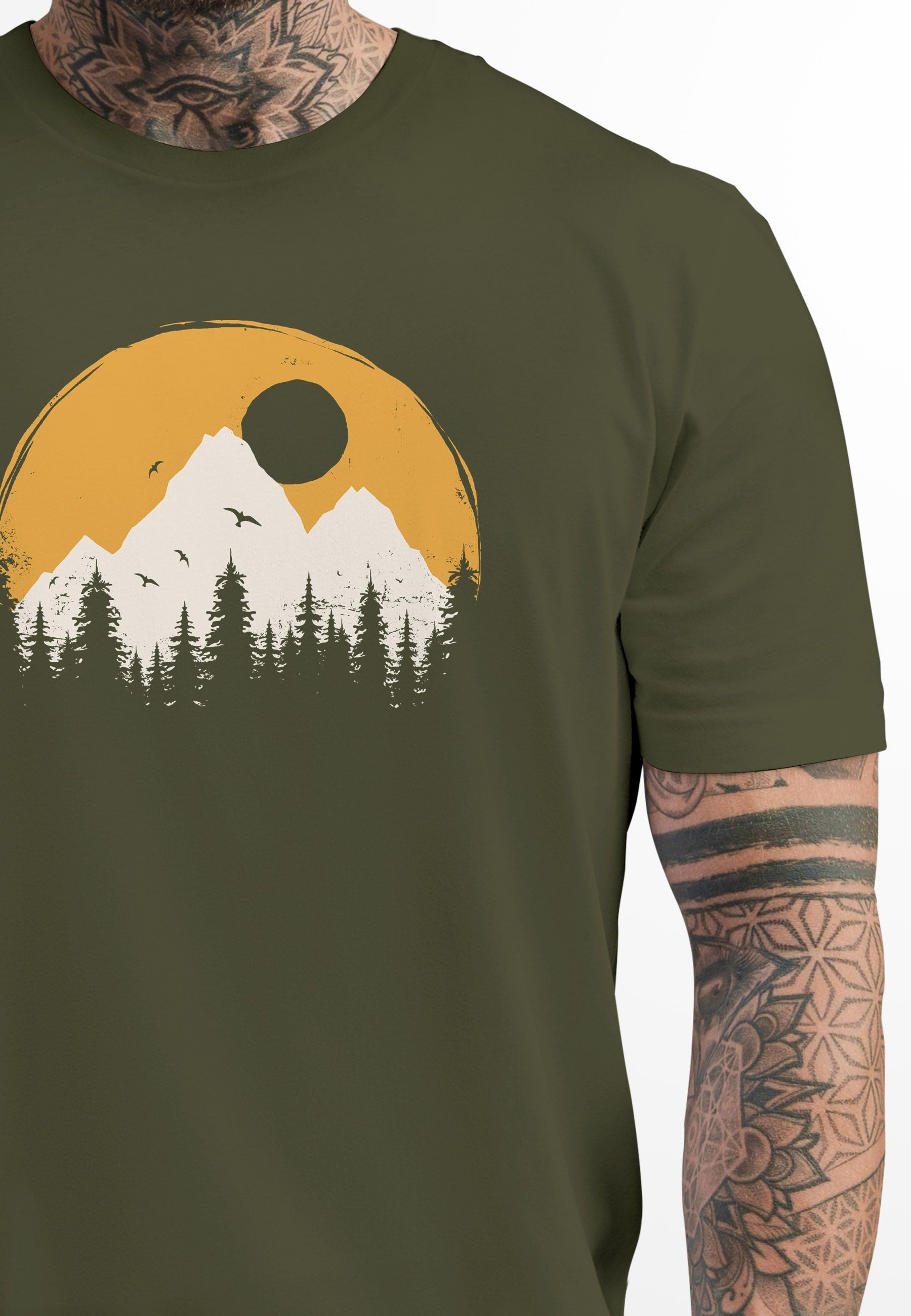 Neverless Print-Shirt Herren T-Shirt Outdoor Print günstig online kaufen