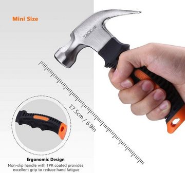 TACKLIFE Abbruchhammer, 8Oz Mini Hammer Nails Tool mit magnetisch Nagelstarter