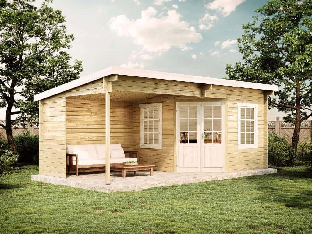 Alpholz Gartenhaus Gartenhaus Modell 622x332 cm Carl-28, BxT